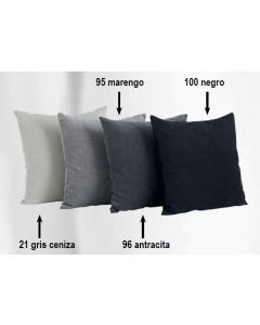 Cojines de tapicería con colores lisos "Orinoco". Medida 45 x 45