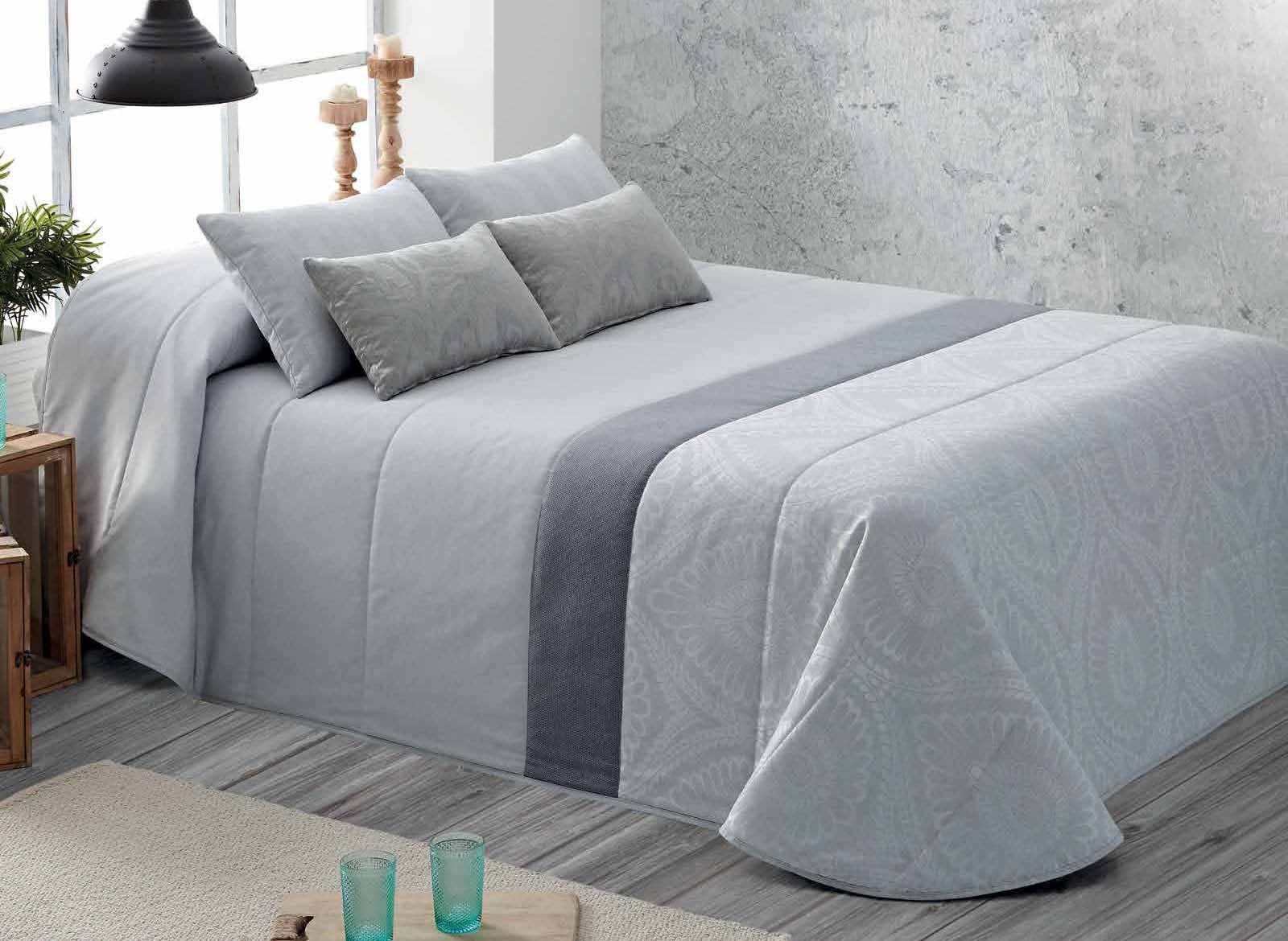 Edredón conforter "Pompeya" color gris